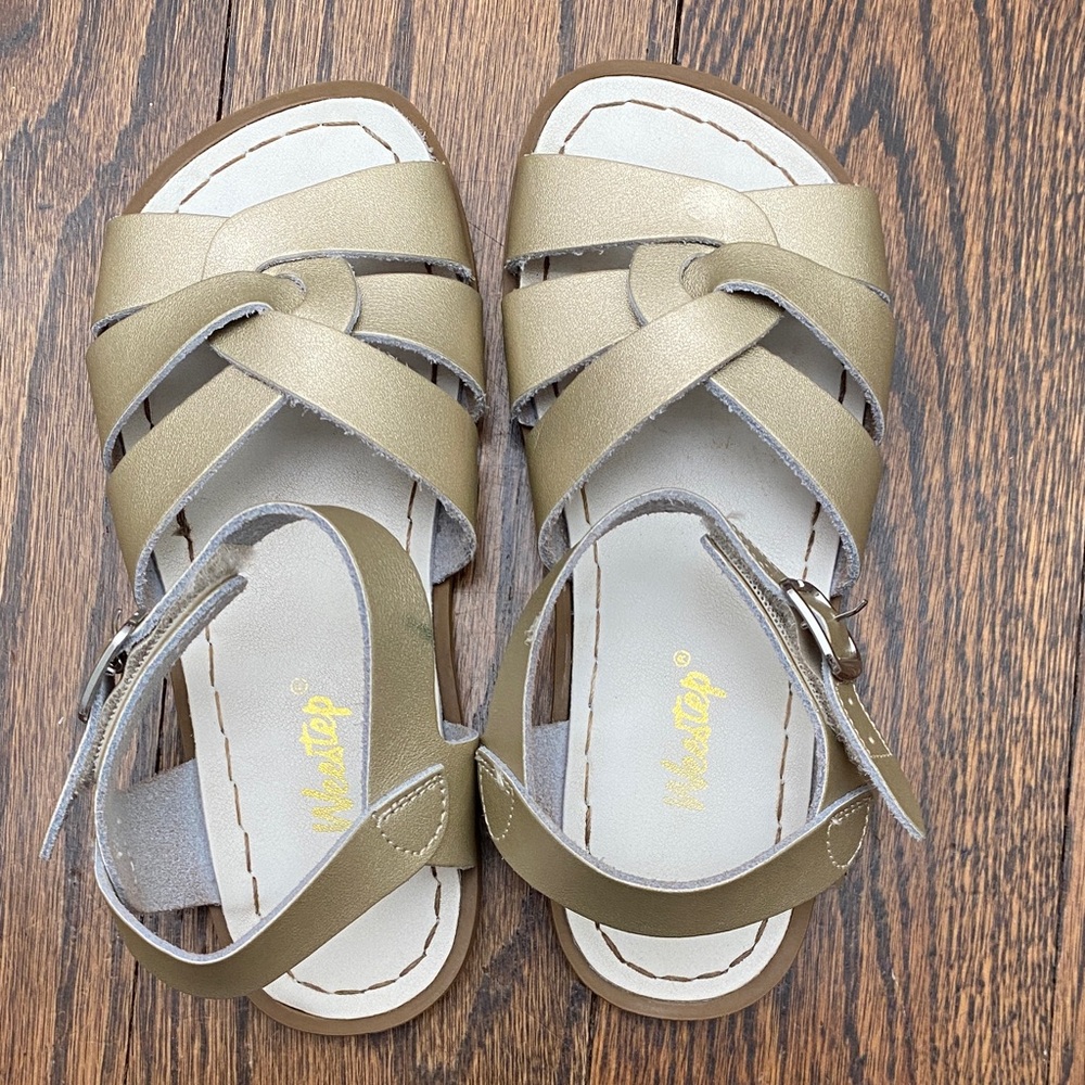 Gold Kids Sandals by Footmates